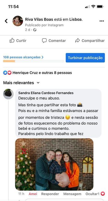 Screenshot de mensagem de cliente 1, Riva Vilas Boas Photography